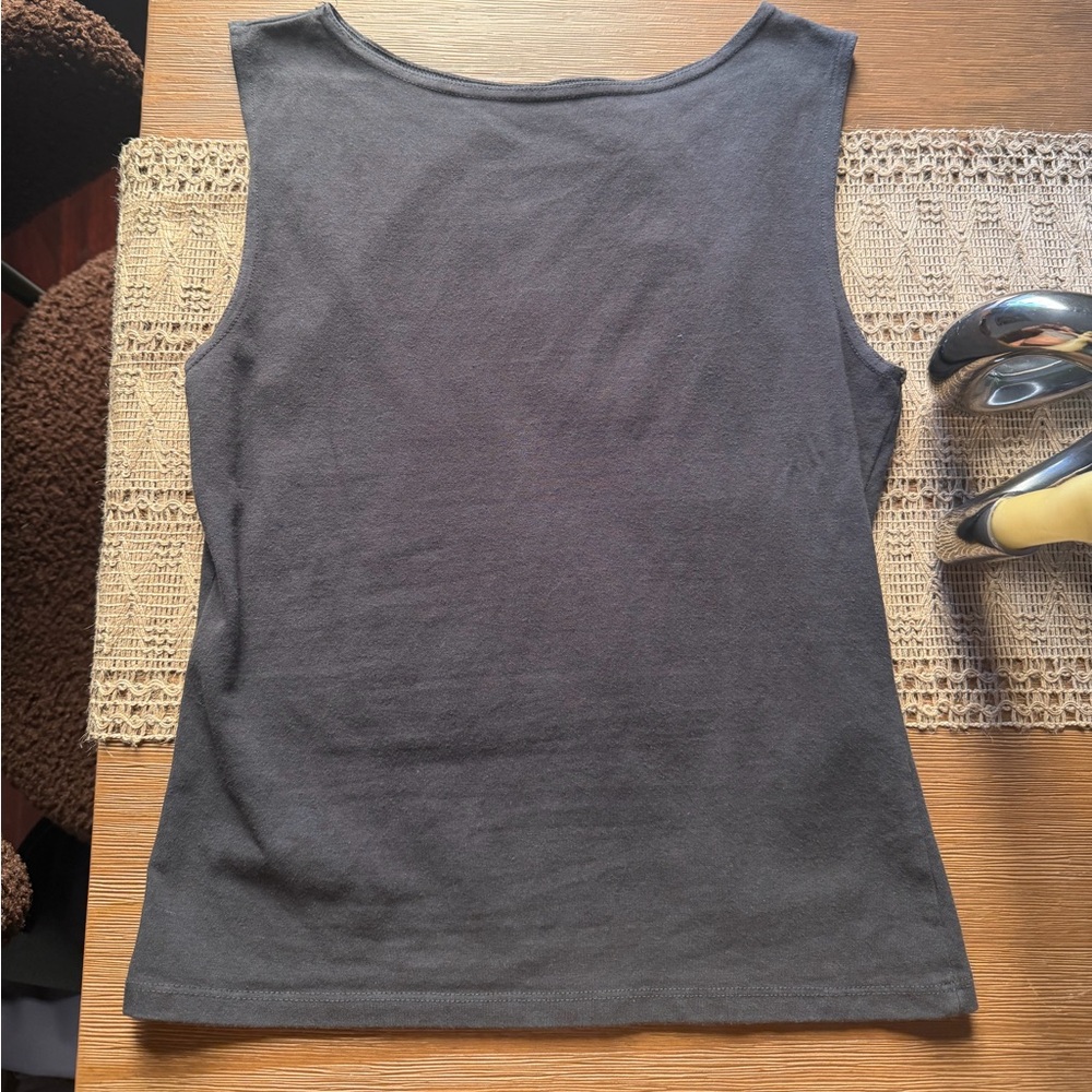(2) Two Tops-Reformation Dusk Knit Top Olive Green & Brandy Melville Black XS - Picture 6 of 10